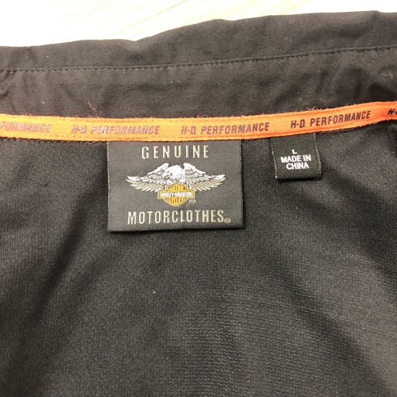 Harley Davidson Men’s Performance Vented Back, Colorblock Shirt, Men’s L - Picture 6 of 9